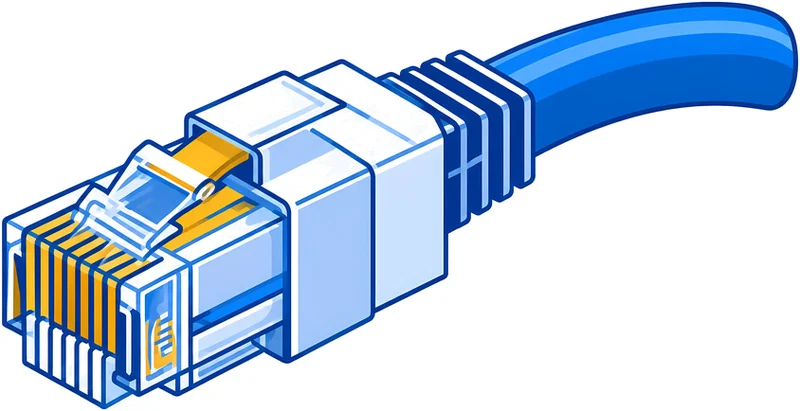 Konektor kabel jaringan RJ45